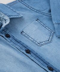 Camisa-Jeans-Infantil-Manga-Longa-com-Bolso-em-Algodao---Sustentavel-Azul-Medio-9158271-Azul_Medio_4