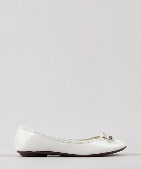 Sapatilha-Feminina-Bico-Redondo-em-Verniz-com-Laco-Off-White-9185782-Off_White_1