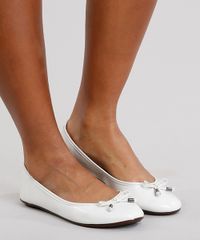 Sapatilha-Feminina-Bico-Redondo-em-Verniz-com-Laco-Off-White-9185782-Off_White_2