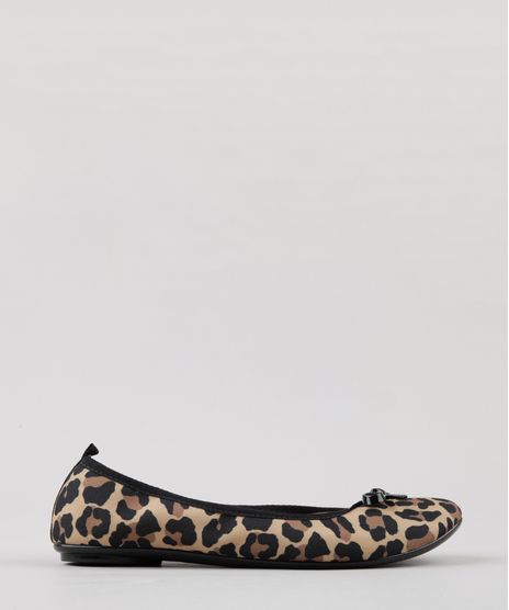 Sapatilha-Feminina-Bico-Redondo-Estampada-Animal-Print-com-Laco-Preta-9185738-Preto_1