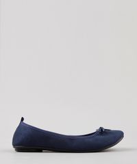 Sapatilha-Feminina-Bico-Redondo-em-Suede-com-Laco-Azul-Marinho-9185745-Azul_Marinho_1