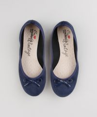 Sapatilha-Feminina-Bico-Redondo-em-Suede-com-Laco-Azul-Marinho-9185745-Azul_Marinho_4