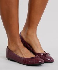 Sapatilha-Feminina-Bico-Redondo-em-Verniz-Matelasse-com-Laco-Vinho-9171787-Vinho_2