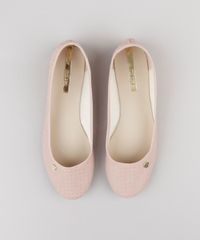 Sapatilha-Feminina-Bico-Redondo-com-Textura-Tresse-Rosa-Claro-9172314-Rosa_Claro_4