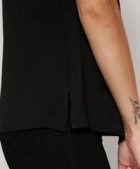 Blusa-de-Crepe-Feminina-Manga-Curta-com-Babado-Gola-Laco-Preta-9976418-Preto_5