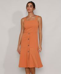 Vestido-Feminino-Midi-com-Botoes-e-Babado-Alca-Larga-Coral-9975713-Coral_1