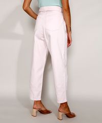 Calca-de-Sarja-Feminina-Baggy-Cintura-Super-Alta-com-Cinto-Rosa-Claro-9981892-Rosa_Claro_2