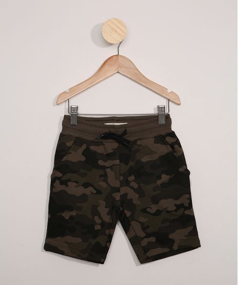 Bermuda-de-Moletom-Infantil-Camuflada-Verde-Militar-9977489-Verde_Militar_1