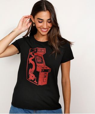 Camiseta-Feminina-Manga-Curta-Mortal-Kombat-Fliperama-Decote-Redondo-Preta-9978603-Preto_1