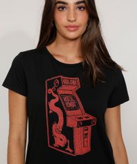 Camiseta-Feminina-Manga-Curta-Mortal-Kombat-Fliperama-Decote-Redondo-Preta-9978603-Preto_2