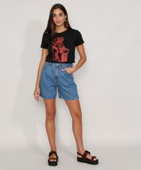 Camiseta-Feminina-Manga-Curta-Mortal-Kombat-Fliperama-Decote-Redondo-Preta-9978603-Preto_3