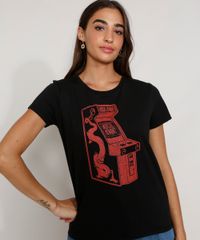 Camiseta-Feminina-Manga-Curta-Mortal-Kombat-Fliperama-Decote-Redondo-Preta-9978603-Preto_6
