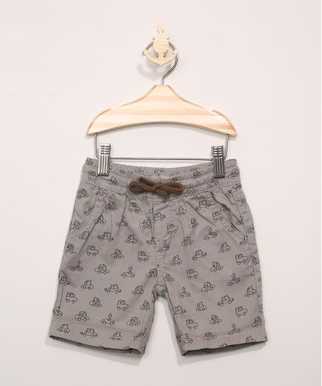 Bermuda-de-Sarja-Infantil-Estampado-de-Carrinhos-Cinza-9979268-Cinza_1