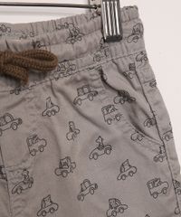 Bermuda-de-Sarja-Infantil-Estampado-de-Carrinhos-Cinza-9979268-Cinza_4