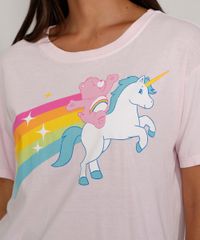 Camiseta-Feminina-Manga-Curta-Pride-Ursinhos-Carinhosos-Ampla-Decote-Redondo-Rosa-Claro-9974082-Rosa_Claro_2