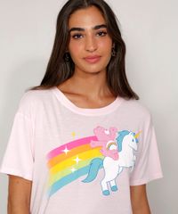 Camiseta-Feminina-Manga-Curta-Pride-Ursinhos-Carinhosos-Ampla-Decote-Redondo-Rosa-Claro-9974082-Rosa_Claro_5