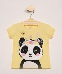 Blusa-Infantil-Manga-Longa-Panda-com-Glitter-Amarelo-9979647-Amarelo_1