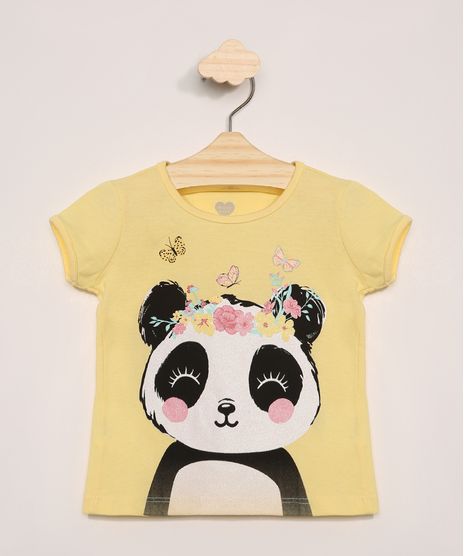 Blusa-Infantil-Manga-Longa-Panda-com-Glitter-Amarelo-9979647-Amarelo_1