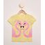Blusa-Infantil-Manga-Curta-Flamingos-com-Glitter-Amarelo-9976454-Amarelo_1