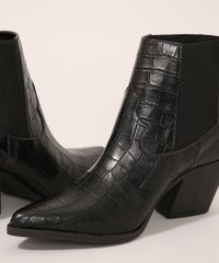 Bota-Feminina-Country-Salto-Medio-Texturizada-Croco-Preta-9985883-Preto_3