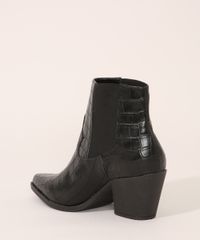Bota-Feminina-Country-Salto-Medio-Texturizada-Croco-Preta-9985883-Preto_4
