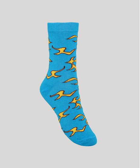 Meia-Feminina-Cano-Alto-Estampada-Fogo-Azul-9977256-Azul_1