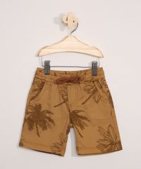 Bermuda-Infantil-Estampada-Coqueiros-Mostarda-9979270-Mostarda_1