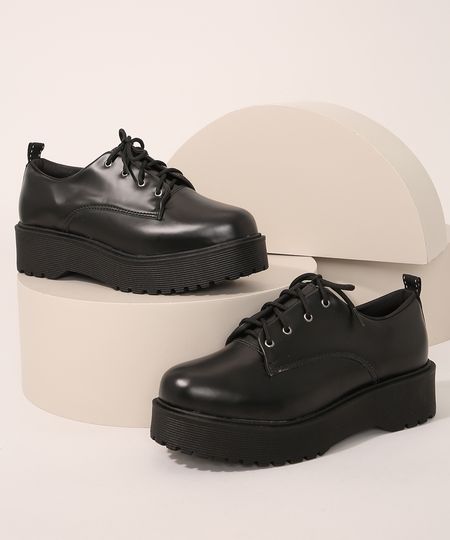Oxford-Feminino-Flatform-Tratorado-Oneself-Preto-9982344-Preto_1 Oxford-Feminino-Flatform-Tratorado-Oneself-Preto-9982344-Preto_1