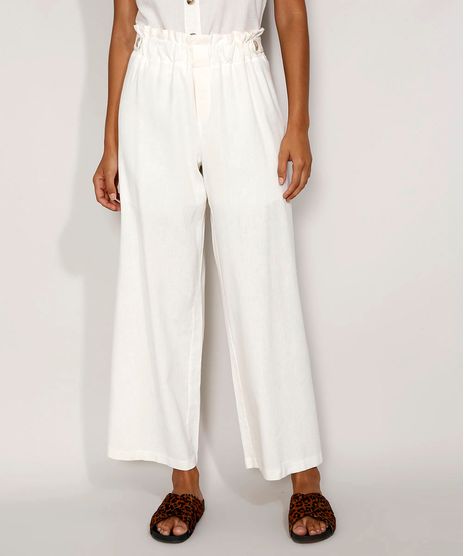 Calca-Feminina-Pantalona-Cintura-Super-Alta-com-Linho-e-Martingale-Off-White-9975363-Off_White_1