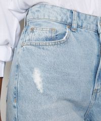 Bermuda-Jeans-Feminina-Cintura-Alta-Destroyed-Marmorizada-Azul-Claro-9985654-Azul_Claro_4