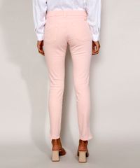 Calca-de-Sarja-Feminina-Super-Skinny-Cintura-Media-com-Ziper-na-Barra-Rosa-Claro-9975253-Rosa_Claro_2