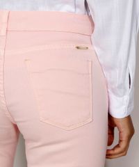 Calca-de-Sarja-Feminina-Super-Skinny-Cintura-Media-com-Ziper-na-Barra-Rosa-Claro-9975253-Rosa_Claro_6