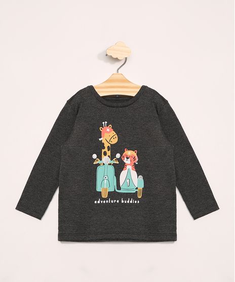 Camiseta-Infantil-Manga-Longa-Girafa-e-Tigre-Cinza-Mescla-Escuro-9976119-Cinza_Mescla_Escuro_1