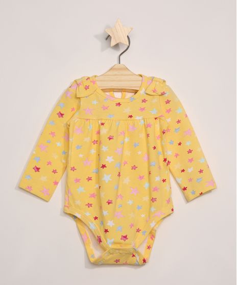 Body-Infantil-Manga-Longa-Estampado-de-Estrelas-Amarela-9979914-Amarelo_1
