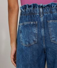 Calca-Jeans-Feminina-Baggy-Clochard-Cintura-Super-Alta-Marmorizada-com-Pregas-Azul-Medio-9985800-Azul_Medio_6