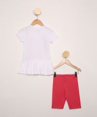 Conjunto-Infantil-de-Blusa-Manga-Curta-Princesas-com-Glitter-Off-White---Bermuda-Pink-9965408-Pink_3