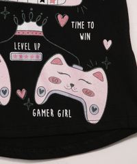 Blusa-Infantil-Manga-Curta-Video-Game-com-Glitter-Preta-9977427-Preto_4