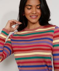 Sueter-de-Trico-Feminino-Listrado-Decote-Redondo-Multicor-9975423-Multicor_4