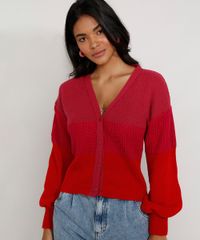 Cardigan-Feminino-de-Trico-Color-Block-Manga-Bufante-Decote-V-Multicor-9975422-Multicor_1