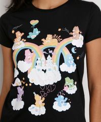 Camiseta-Feminina-Manga-Curta-Ursinhos-Carinhosos-Decote-Redondo-Preta-9974859-Preto_2