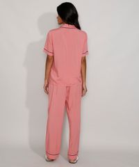Pijama-Feminino-Camisa-com-Vivo-Contrastante-Manga-Curta-Rosa-9970141-Rosa_2