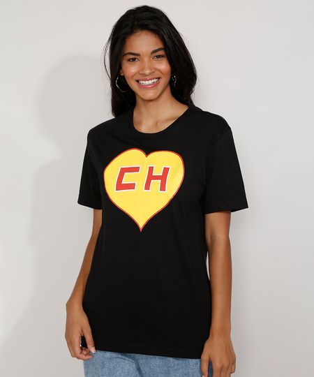 Camiseta-Feminina-Manga-Curta-Chapolin-Ampla-Decote-Redondo-Preta-9974864-Preto_1 Camiseta-Feminina-Manga-Curta-Chapolin-Ampla-Decote-Redondo-Preta-9974864-Preto_1
