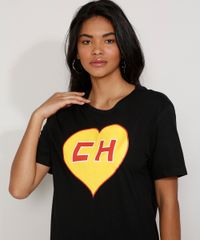 Camiseta-Feminina-Manga-Curta-Chapolin-Ampla-Decote-Redondo-Preta-9974864-Preto_5