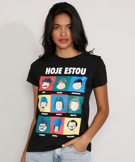 Camiseta-Feminina-Manga-Curta-Chaves--Hoje-Estou--Decote-Redondo-Preta-9974863-Preto_1