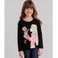 Blusa-Infantil-Barbie-com-Glitter-Manga-Longa-Decote-Redondo-em-Algodao---Sustentavel-Preta-9043909-Preto_1