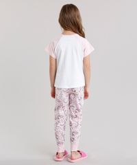Pijama-Infantil-Raglan-com-Estampa-de-Unicornio-Manga-Curta-Gola-Redonda-em-Algodao---Sustentavel-Rosa-Claro-9133043-Rosa_Claro_2