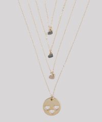 Kit-de-4-Colares-Mae-e-Filhas-com-Coracao-Dourado-9160648-Dourado_1