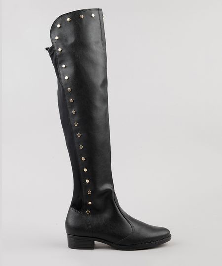 Bota-Feminina-Over-The-Knee-Vizzano-com-Tachas-Preta-9083475-Preto_1