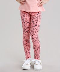 Calca-Infantil-Legging-Estampada-de-Estrelas-em-Algodao---Sustentavel-Rosa-9120275-Rosa_1