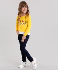 Blusa-Infantil---Happy--com-Paetes-e-Sobreposicao-Decote-Careca-Manga-Longa--Amarela-9132419-Amarelo_3